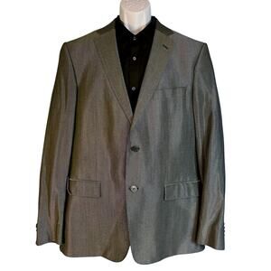 Versace Collection Men's Wool Blend Sport Coat Jacket Black Size 44